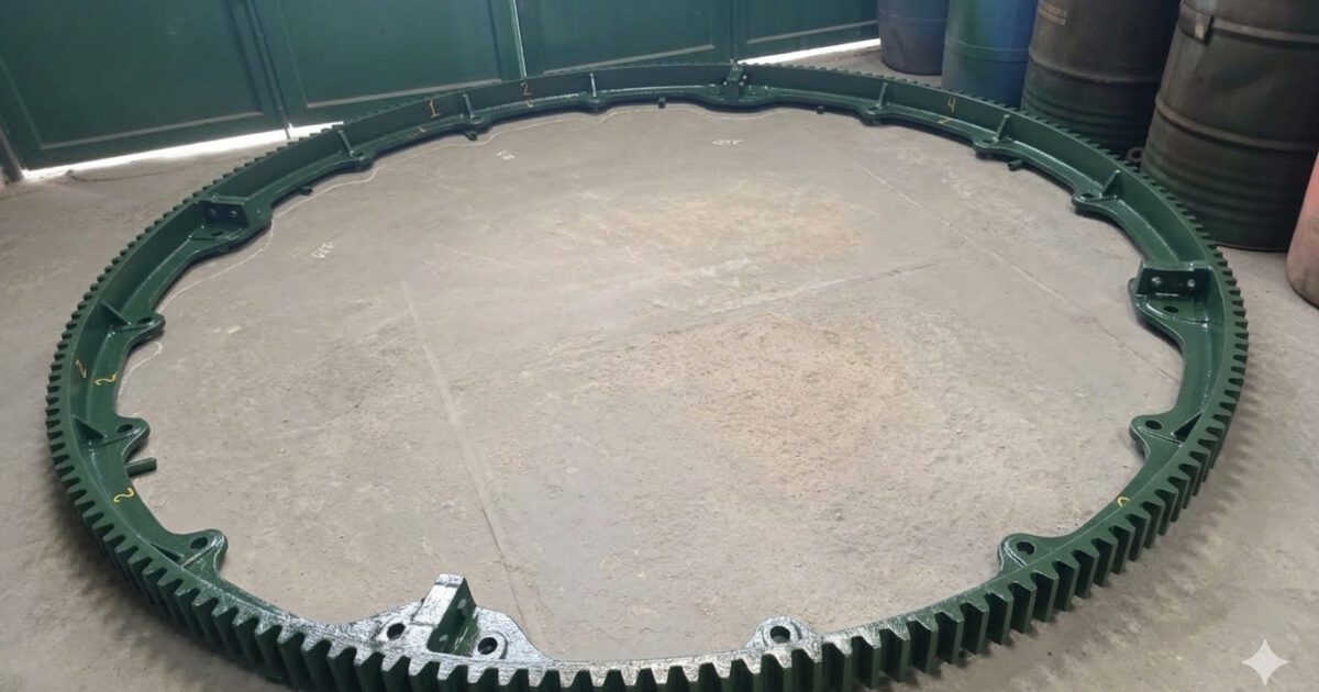 Ensamblaje circular de cremallera para tambor de curtido.